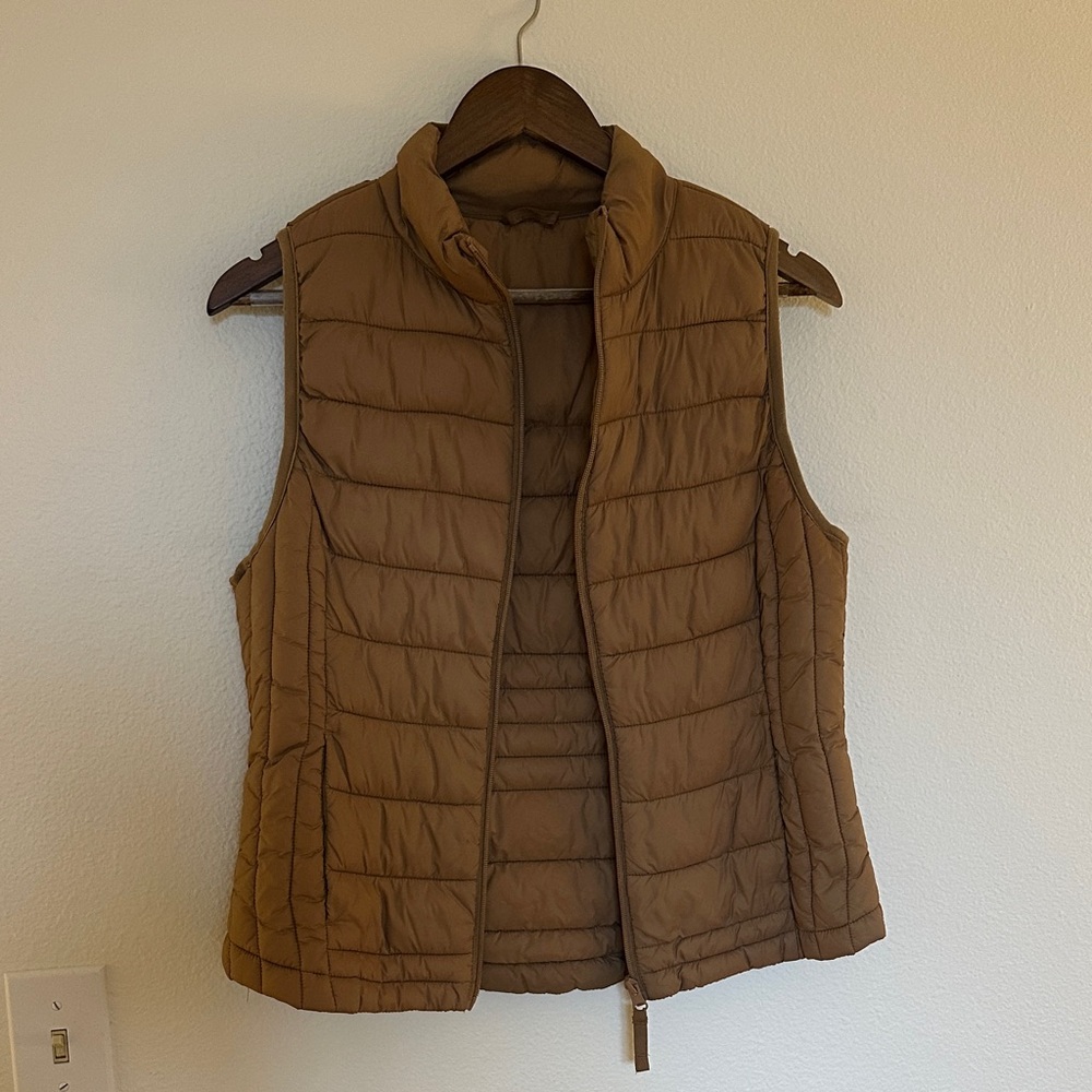 Brown Quilted Vest